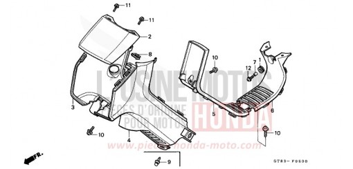 FRONT COVER PK50L de 1990